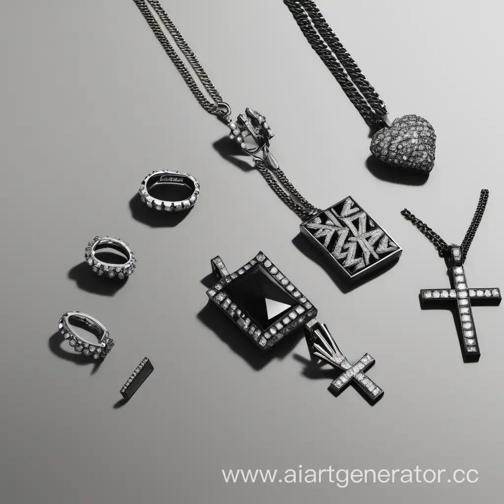 Saint laurent X ZARA colloboration jewelry
