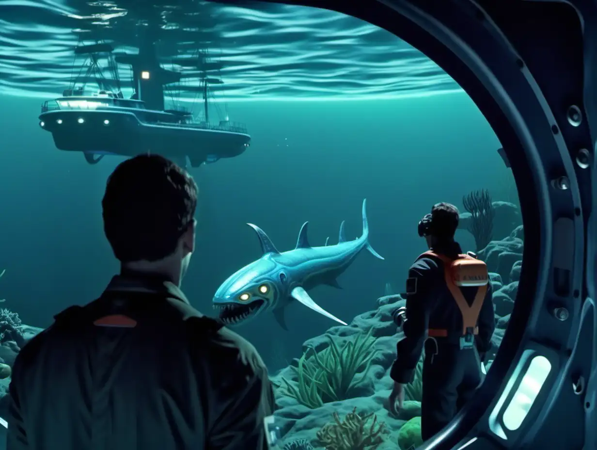 Subnautica Talking Scene Recreated Haunting Footage from a 1995 Horror Film