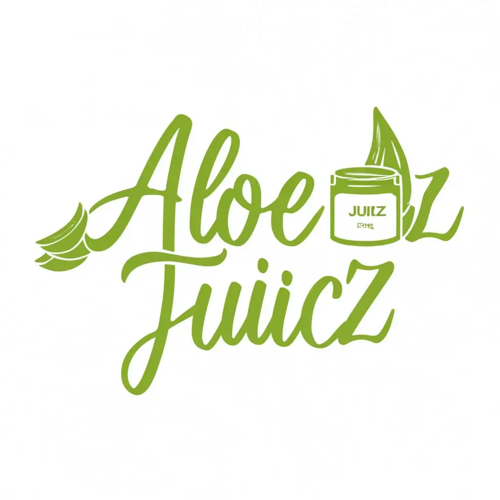 LOGO-Design-For-Aloejuicz-Refreshing-Aloe-Vera-Gel-with-Vibrant-Typography