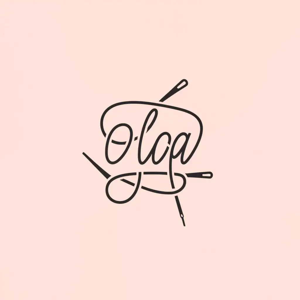 a logo design,with the text "Olga Gennadyevna", main symbol:Sewing, threads, needles,Minimalistic,be used in Retail industry,clear background