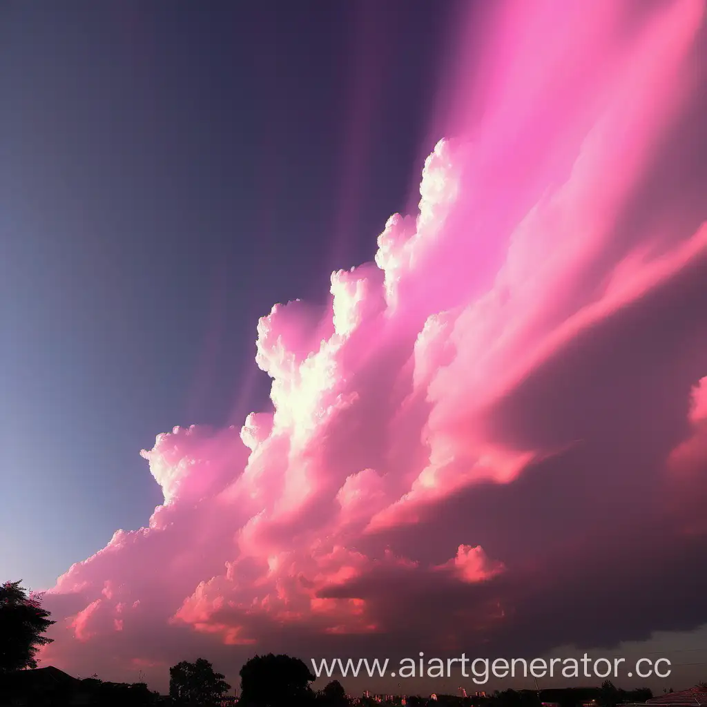 Majestic-Pink-and-White-Cloudscape-with-Light-Illumination