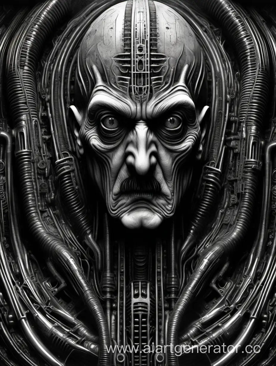 Adolf-Hitler-Portrayed-with-Gigers-Alien-Aesthetics