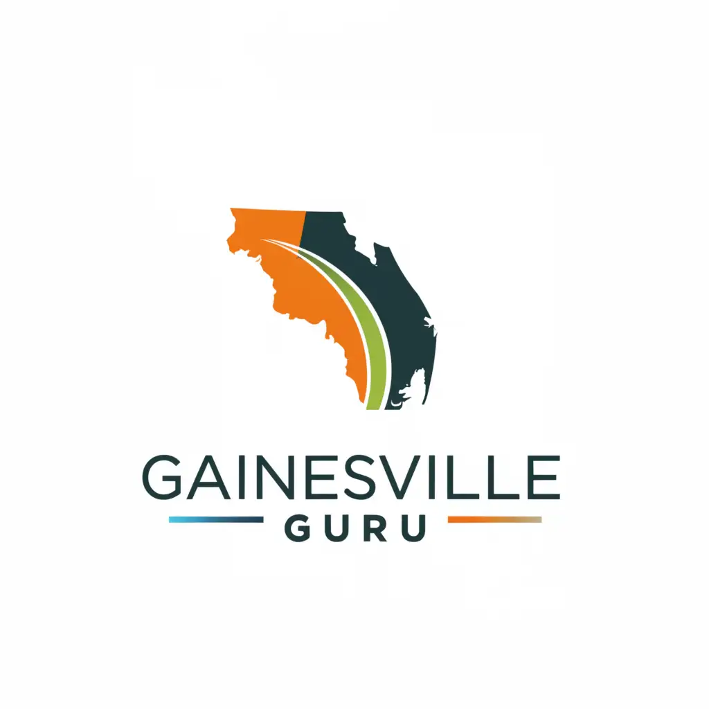 a logo design,with the text "Gainesville Guru", main symbol:Florida,Moderate,clear background