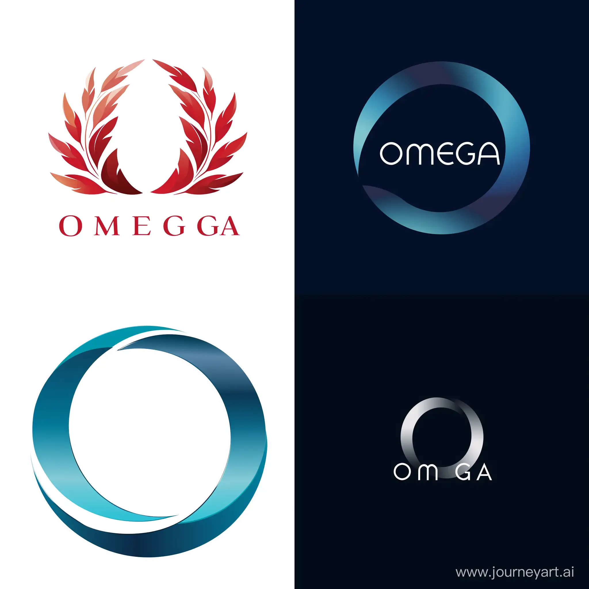 Логотип для страховой компании в области медицины "Омега"