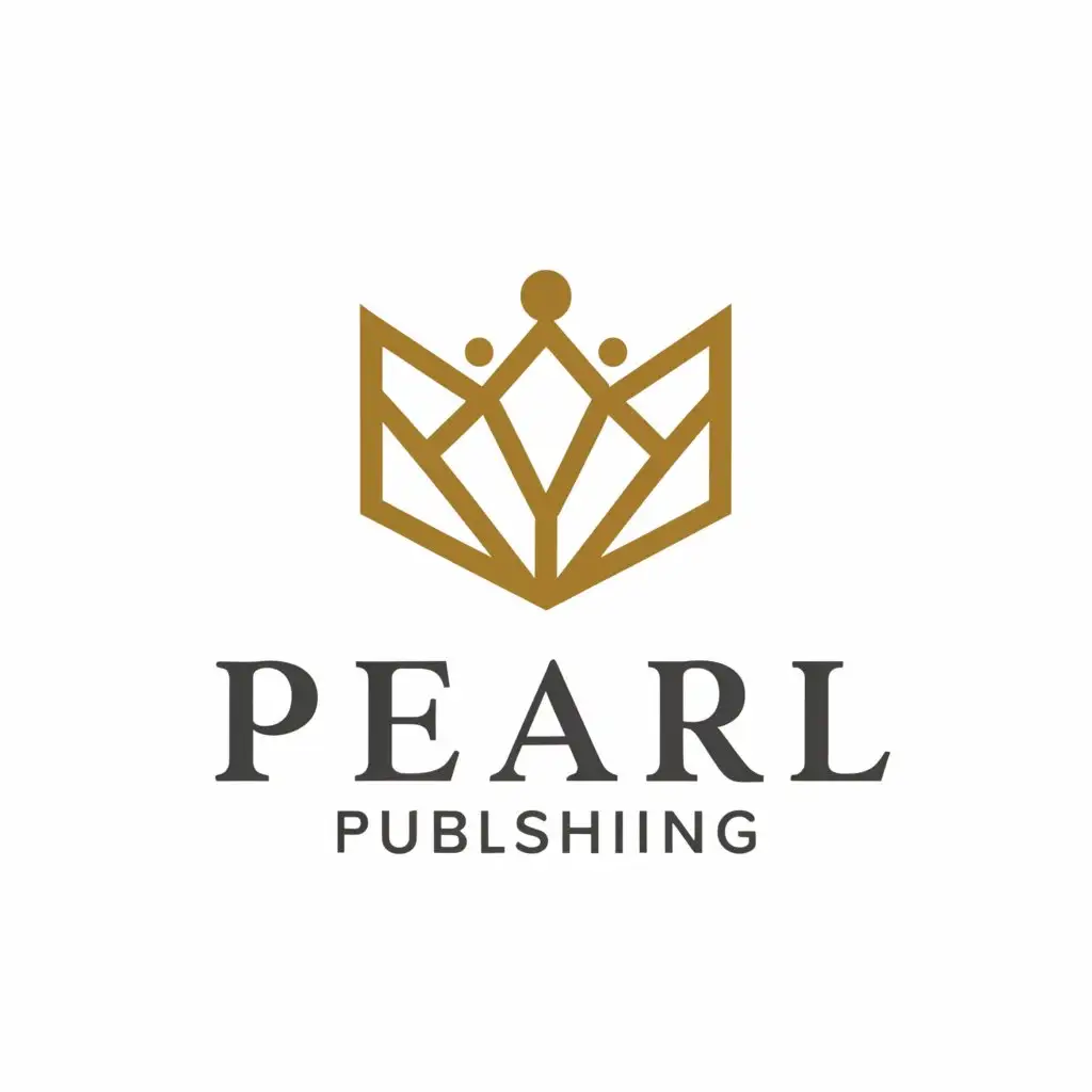a logo design,with the text "pearl publishing", main symbol:crown,Moderate,be used in Education industry,clear background