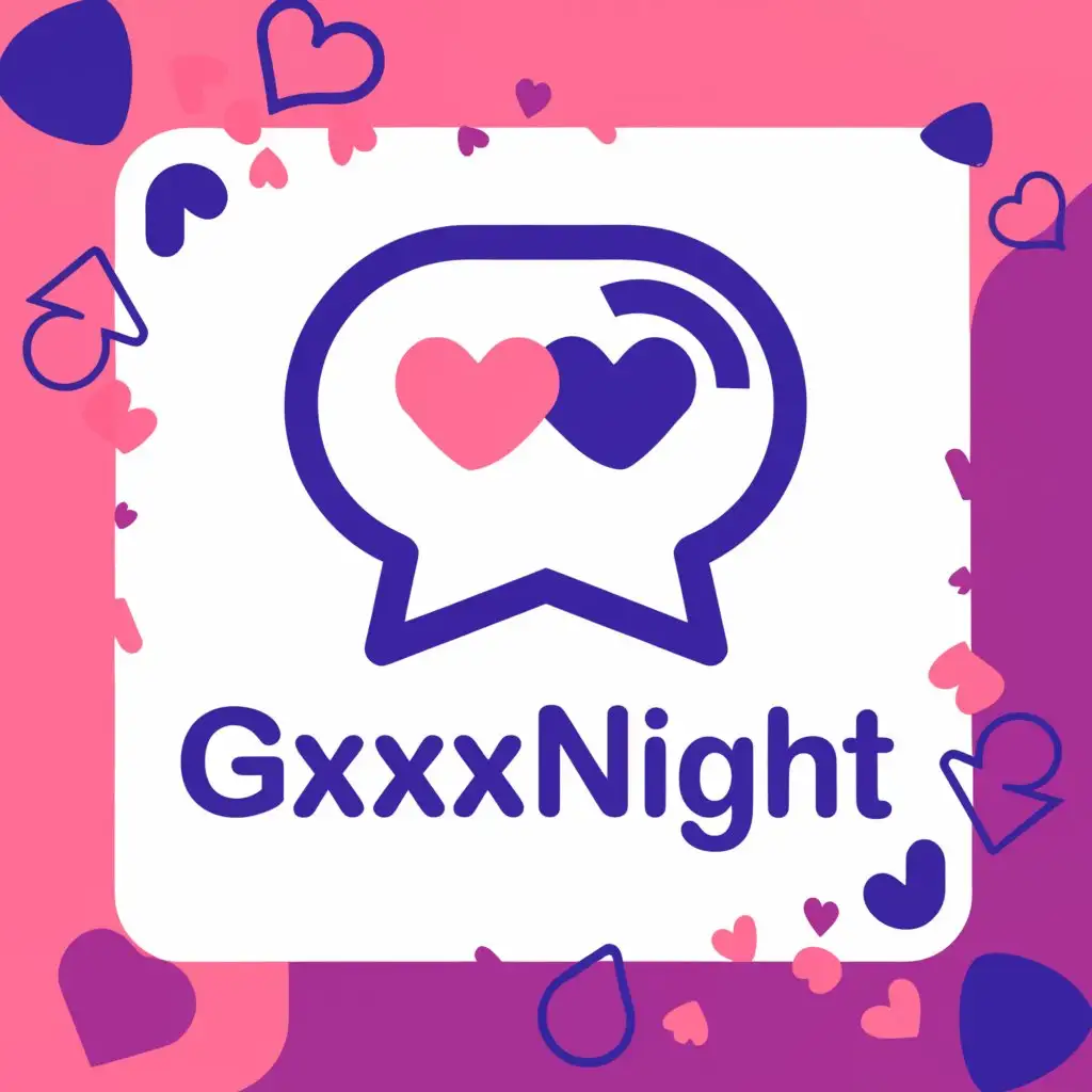 a logo design,with the text 'gxxxnight', main symbol:Online Girls Chat with Boys,Moderate,clear background