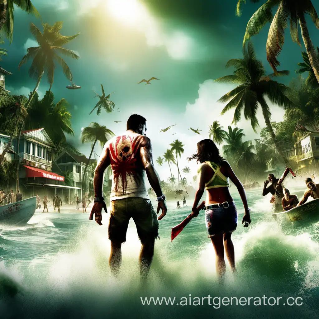 Survivors-Battling-Zombies-on-an-Island-Riptide-Definitive-Edition-Poster