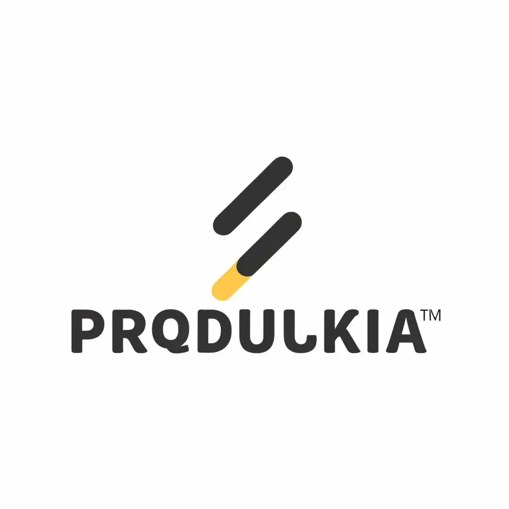 a logo design,with the text "produkia", main symbol:checkmark,Moderate,clear background