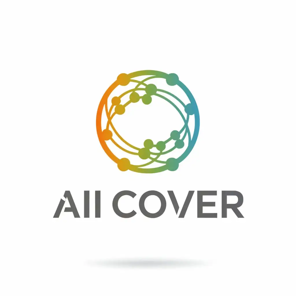 a logo design,with the text "AI COVER", main symbol:For TWO clicks,Moderate,clear background