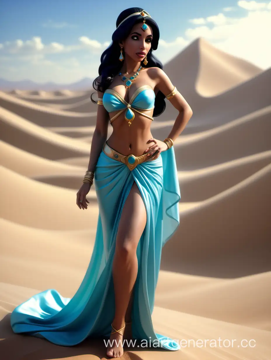 Princess-Jasmine-in-Revealing-Desert-Dress-Photorealistic-Portrait