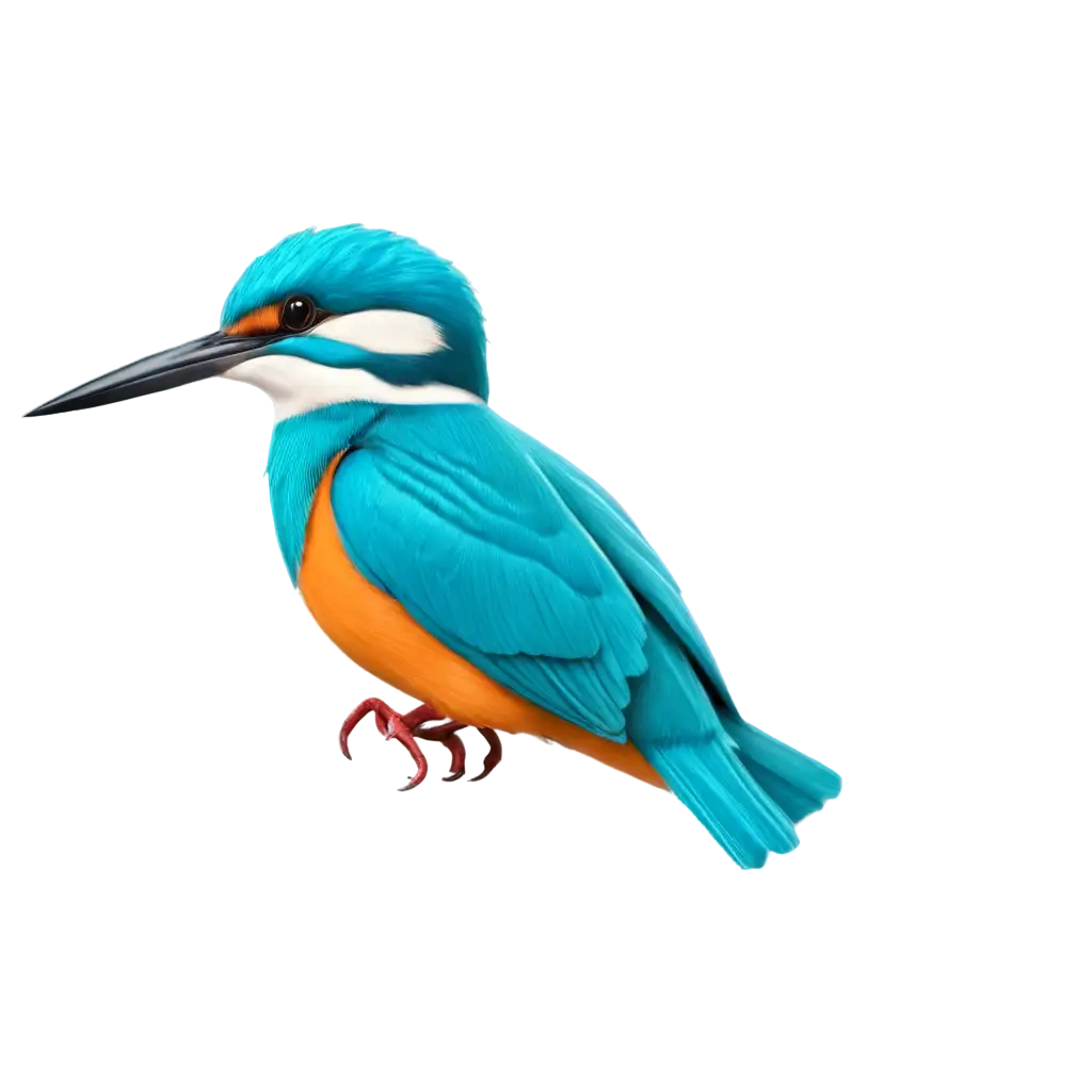 Vibrant 3D Colorful Kingfisher PNG Stunning Design for Digital Art and ...