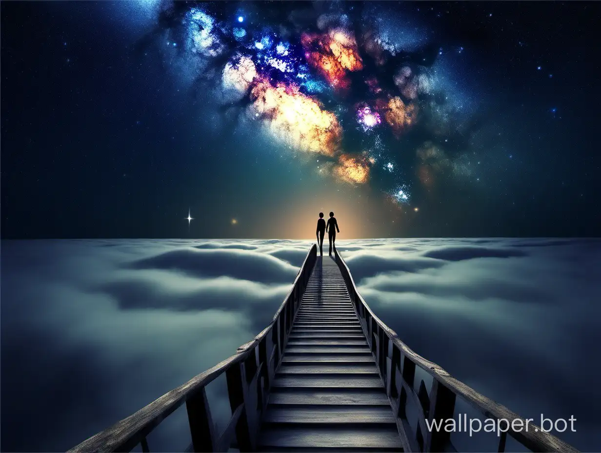 as if up the steps higher and forward from childhood gradually our youth will lead us and standing on the threshold to decide where to step and we were called on a journey the distant Milky Way, the night troubles us with almost magical dreams