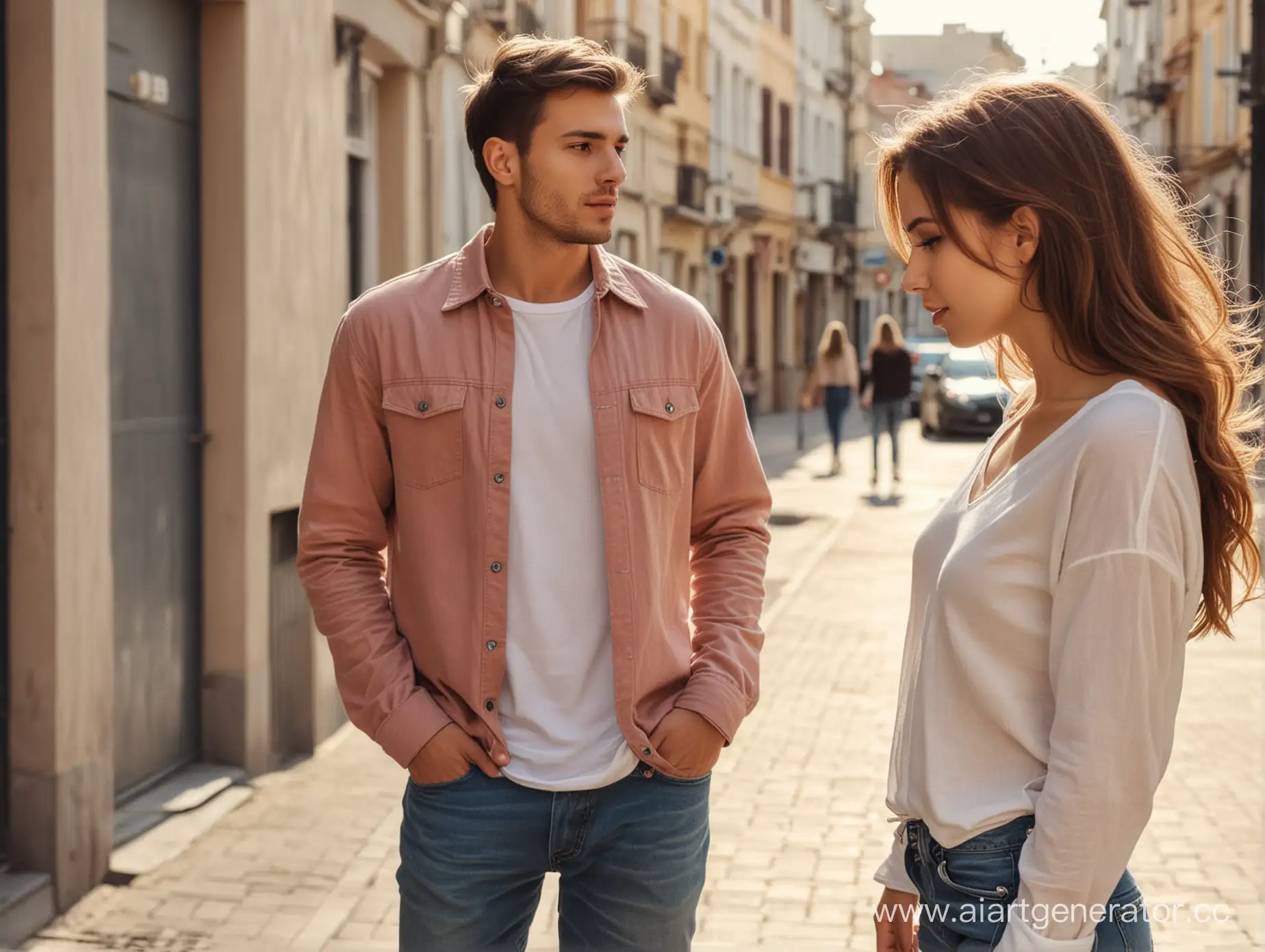 Youthful-Encounter-Modern-Romance-on-a-Sunny-Street