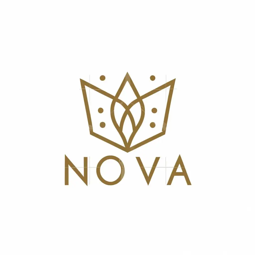 a logo design,with the text "Nova", main symbol:jewelry,Moderate,be used in Beauty Spa industry,clear background