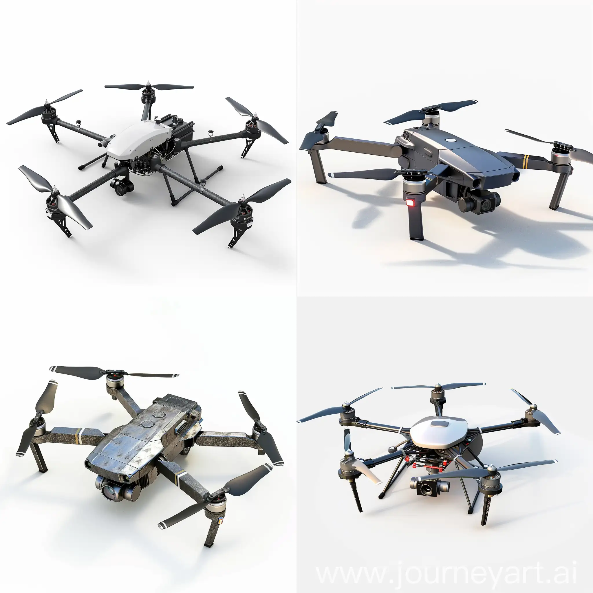 drone 3d cgi image with white background
