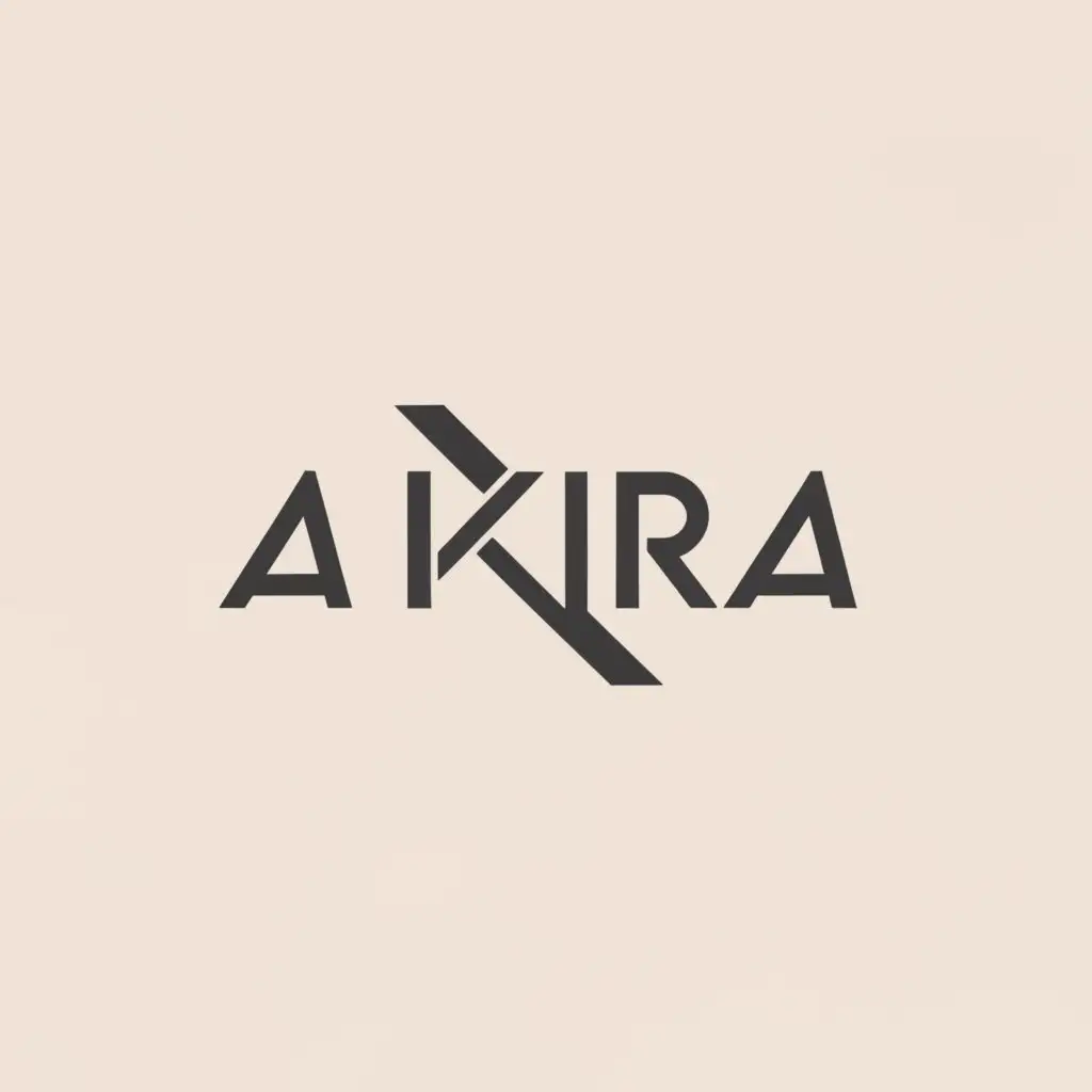 a logo design,with the text "Akira", main symbol:A,Moderate,be used in Retail industry,clear background