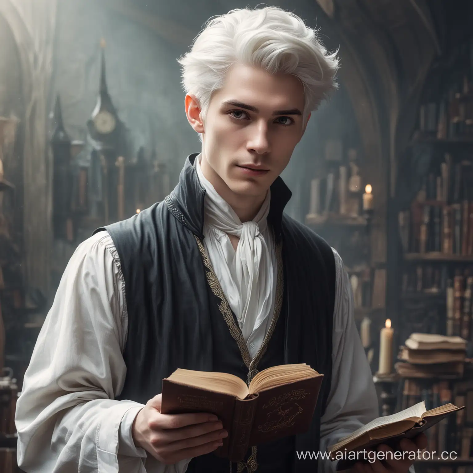 Wizard-with-Book-in-Fantasy-World-Paleskinned-Young-Man-with-Tail