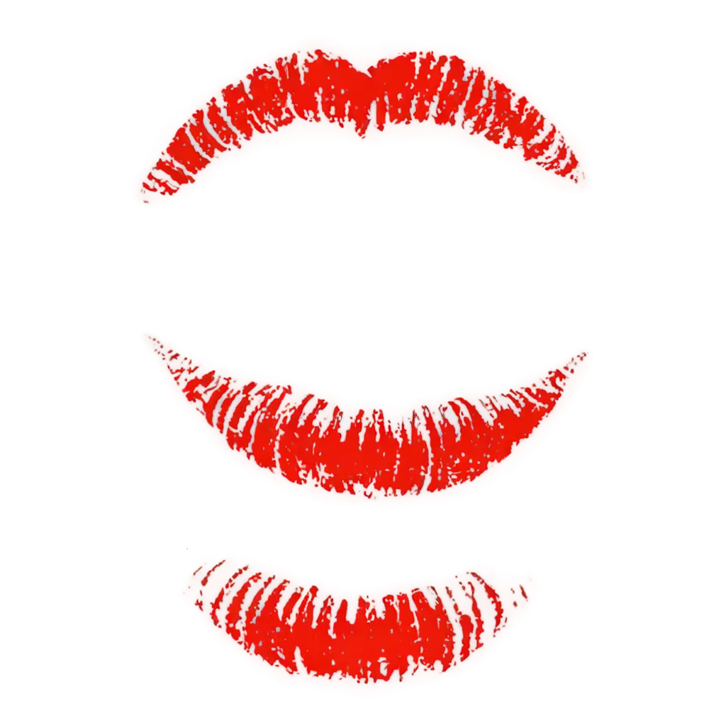 Capturing Intimacy Red Kiss Imprint PNG Image for Evocative Visuals ...