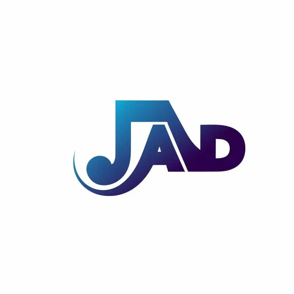 a logo design,with the text "Jad", main symbol:Music,Moderate,be used in Entertainment industry,clear background