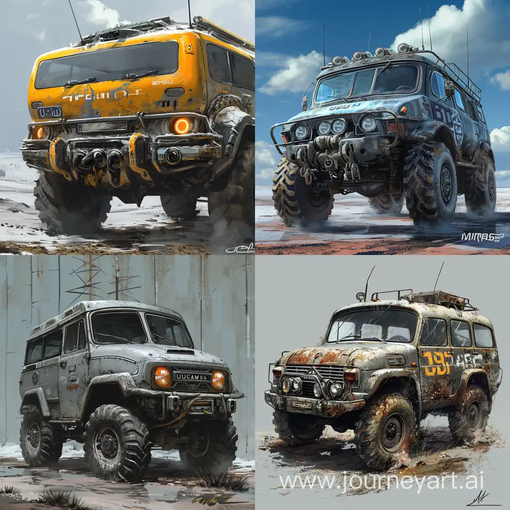 Futuristic-UAZ452-with-Armor-Plates-in-Hard-Science-Fiction-Art