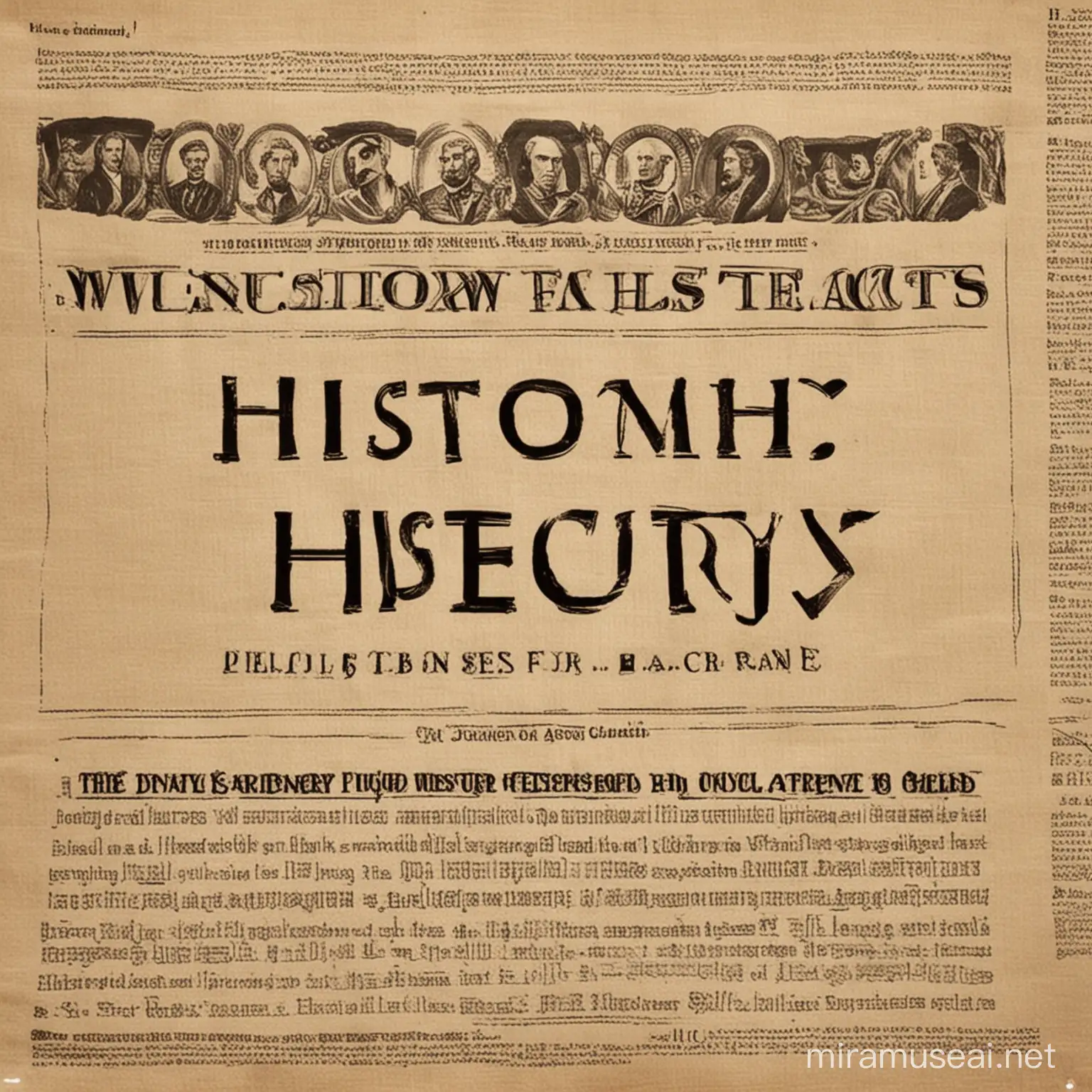 banner of history facts