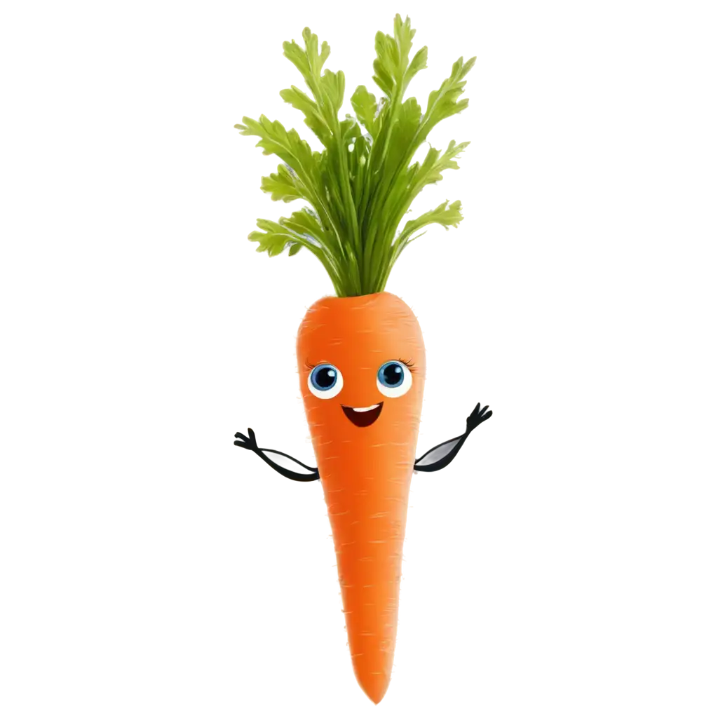 Fairy carrot with big eyes