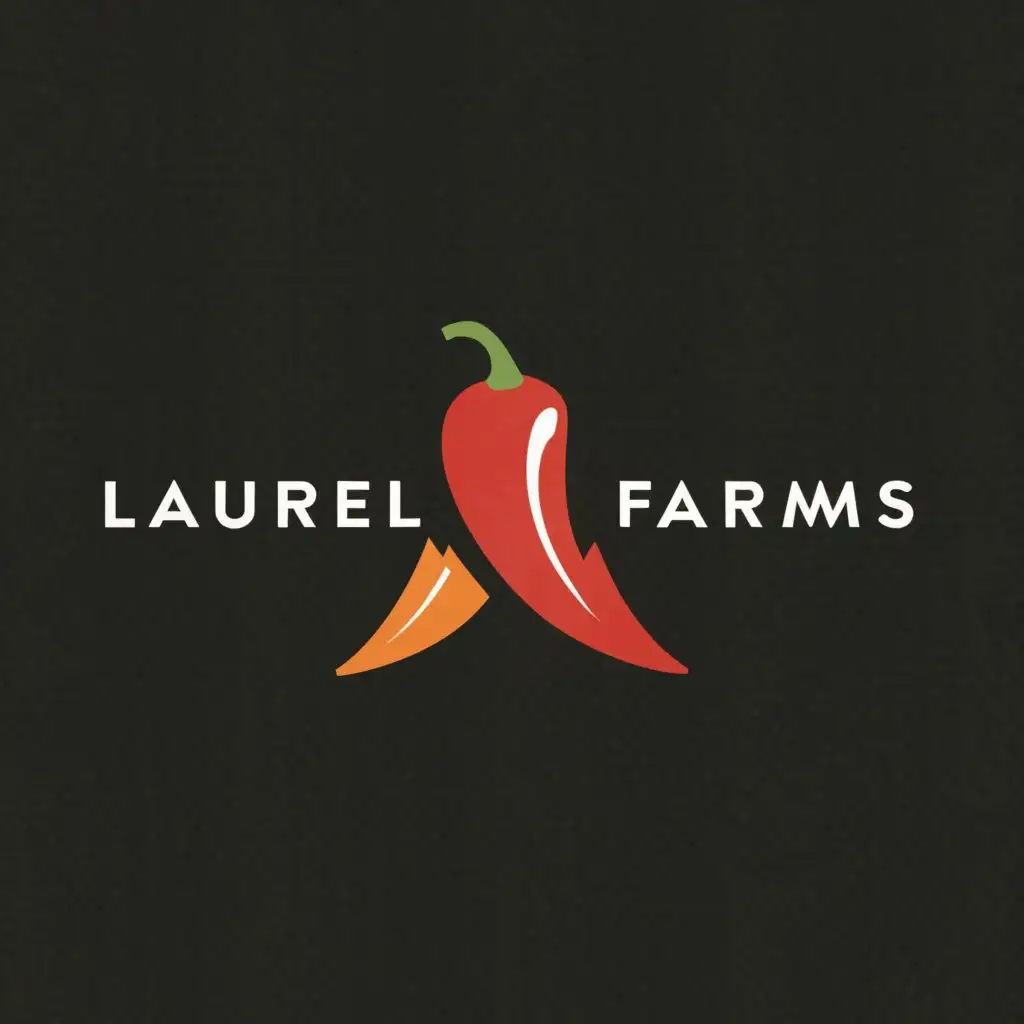 LOGO-Design-For-Laurel-Urban-Farms-Heirloom-Pepper-Craft-Hot-Sauce-with-Downtown-Laurel-Theme
