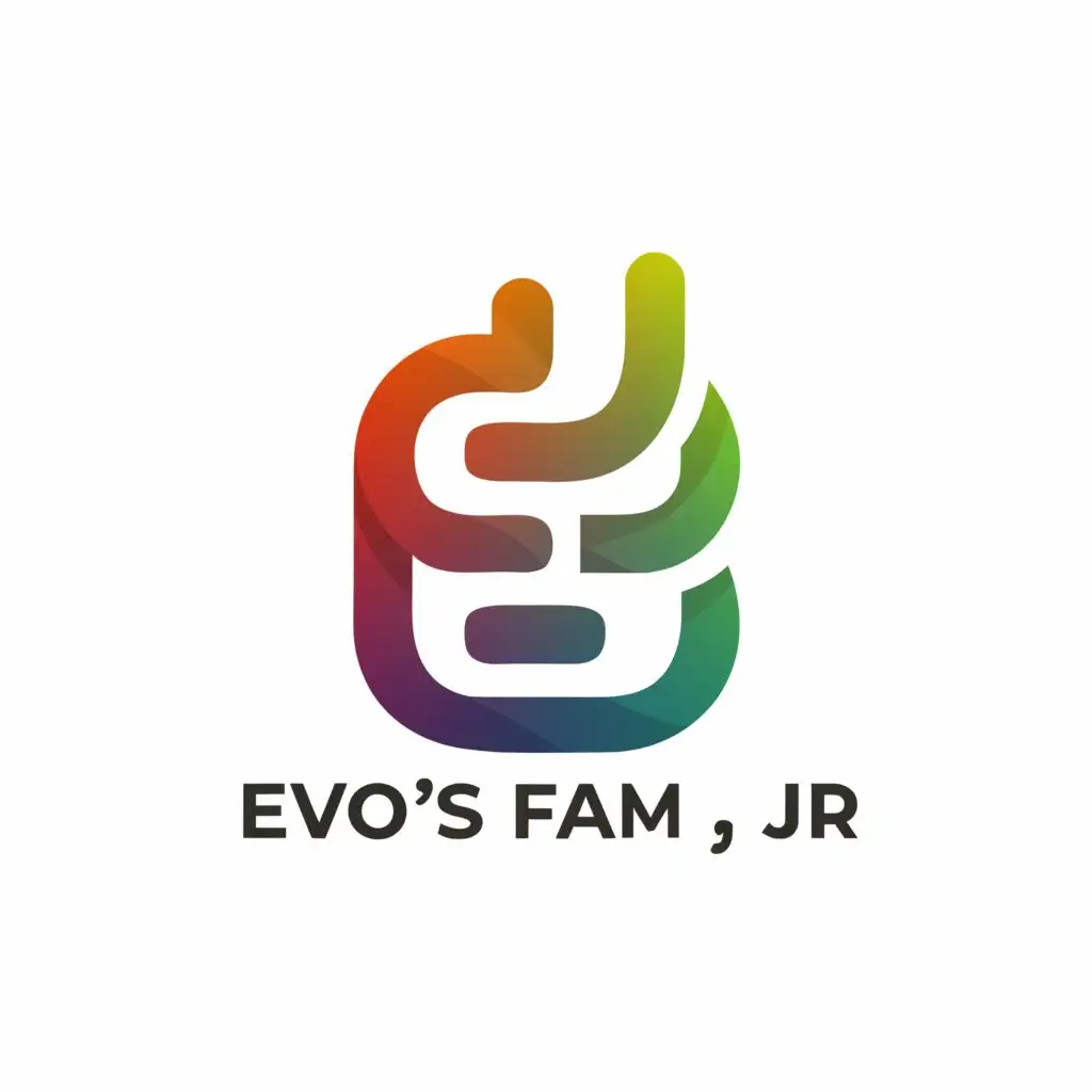 a logo design,with the text "evos fam jr", main symbol:/@EFJ,Moderate,clear background