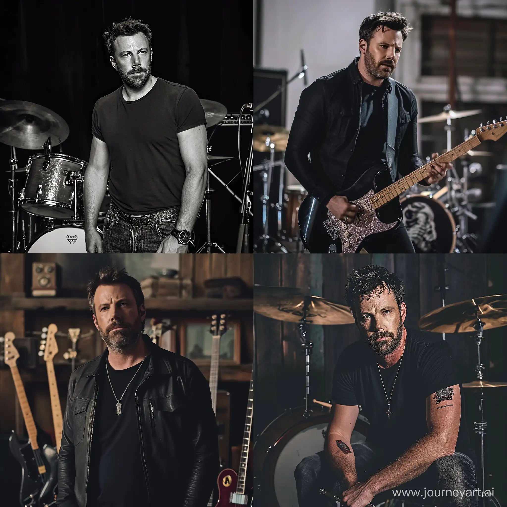 Ben-Affleck-Rocking-Out-in-a-Heavy-Metal-Band
