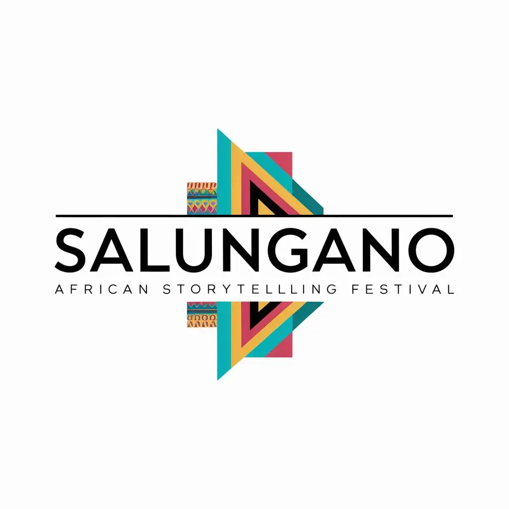 Minimalistic Colour Logo for SALUNGANO African Storytelling Festival