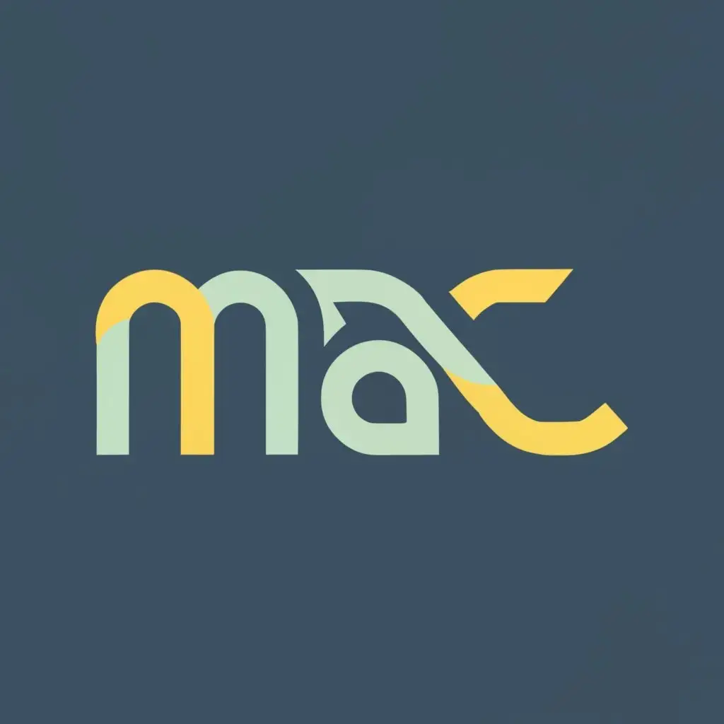 logo, Letters, with the text "MAC Collective", typography, be used in Internet industry