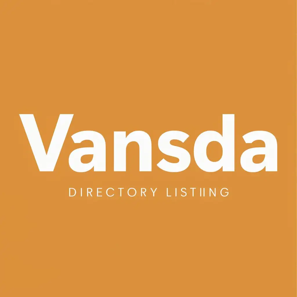logo, directory listing for Vansda city, with the text "Vansda", typography