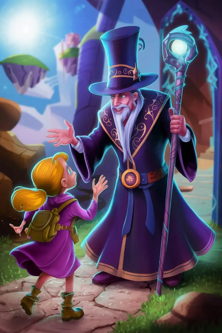 Alison Encounters Wizard Albert A Journey into Magic and Adventure