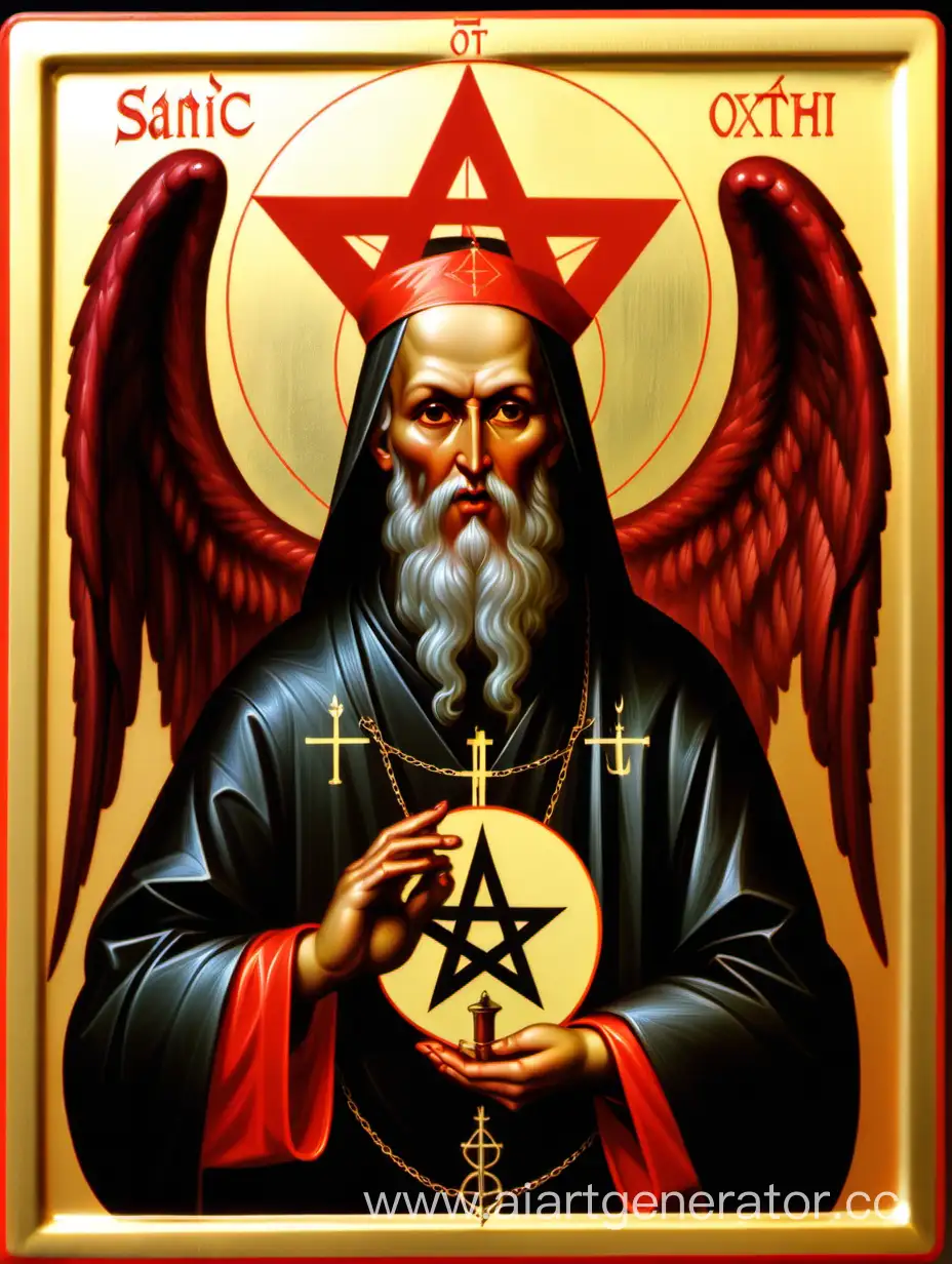 Satanic Orthodox icon.