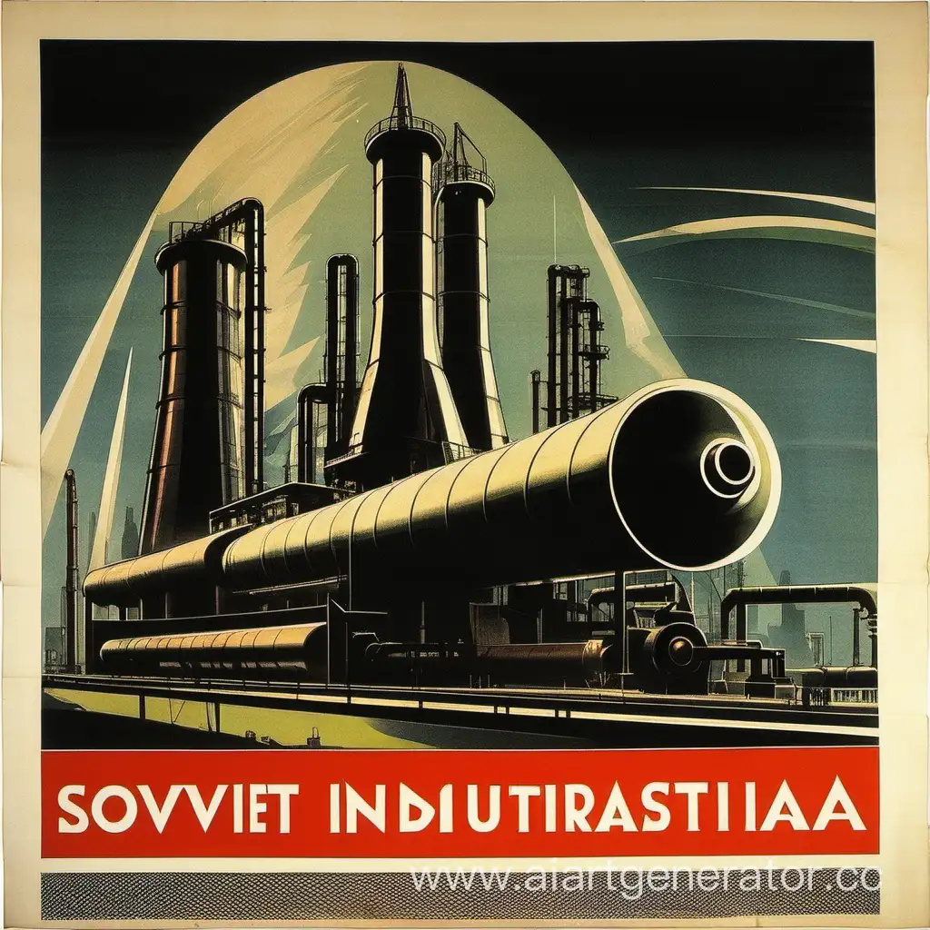 Vintage-Soviet-Industrial-Poster-Featuring-Workers-in-Revolutionary-Unity