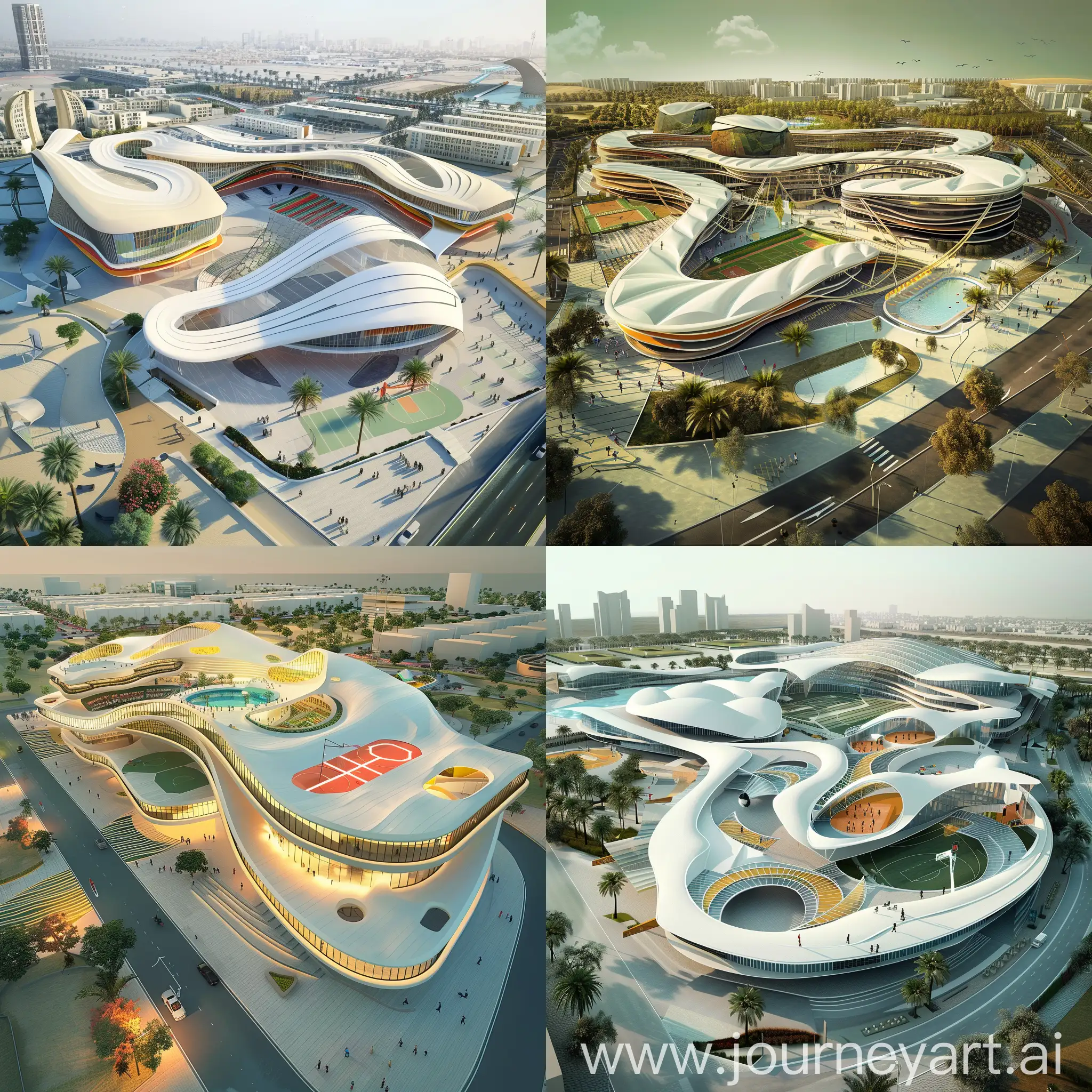 Dynamic-Sports-Center-Complex-OrganicInspired-Architectural-Design-in-New-Alamien-City-Egypt