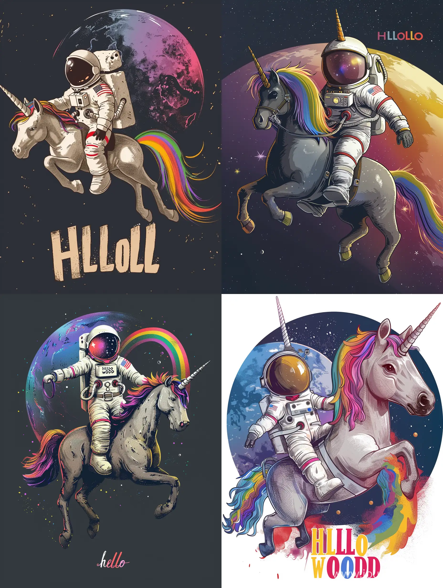 Cinematic-Astronaut-Riding-Rainbow-Unicorn-Greeting-the-World