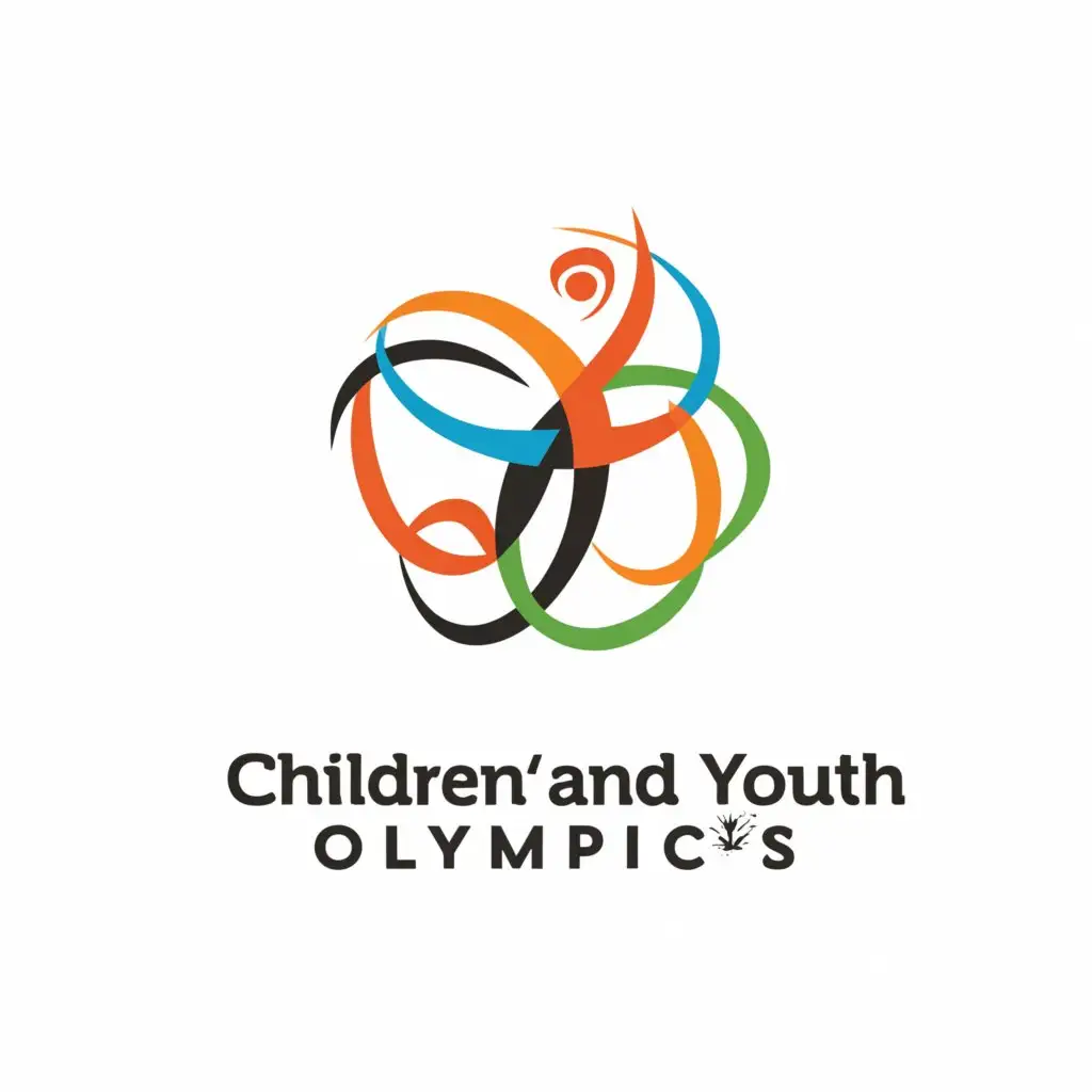 a logo design,with the text "Children's and Youth Olympics", main symbol:winter olympic games,Moderate,clear background