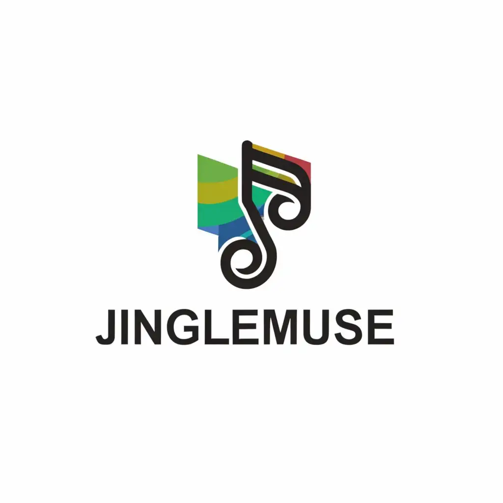 a logo design,with the text "JingleMuse", main symbol:Musical,Moderate,clear background