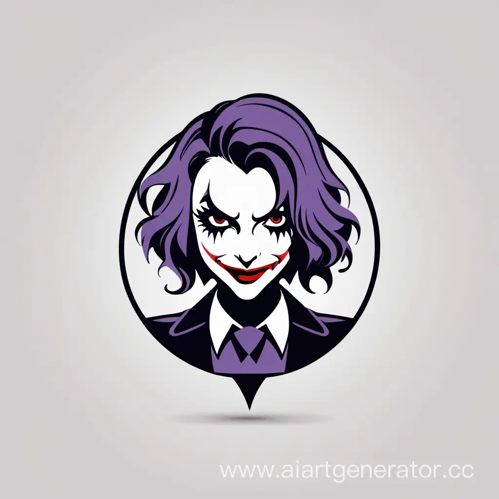 Playful-Girl-Joker-Logo-Vector-Design