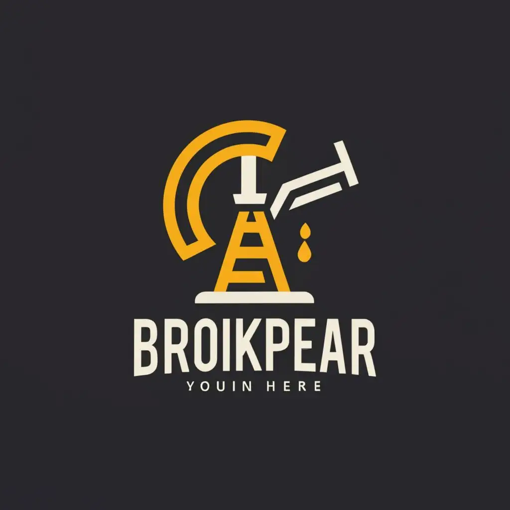 a logo design,with the text "Brookpear", main symbol:oil & gas,Moderate,clear background