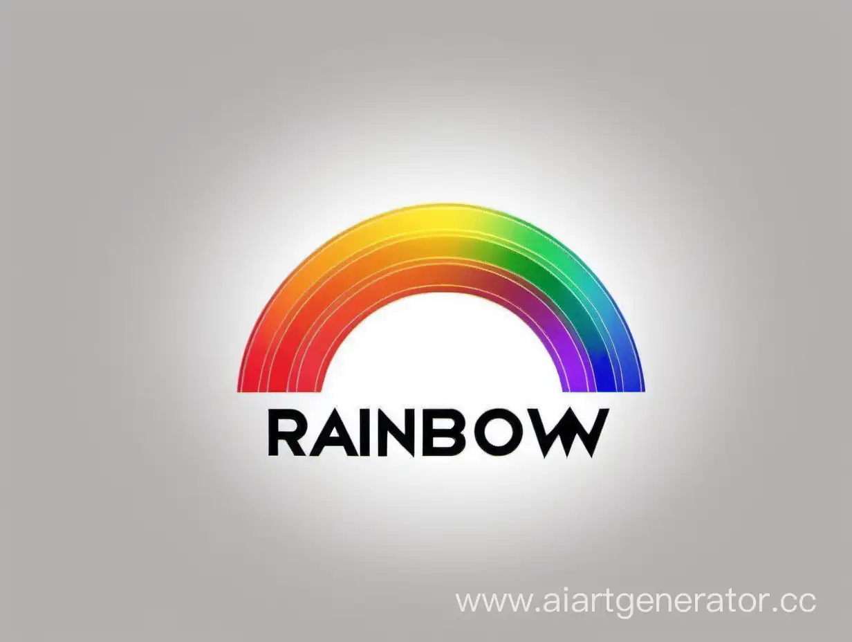 логотип радуги. минимализм. Название бренда: Радуга игр. Фон прозрачный