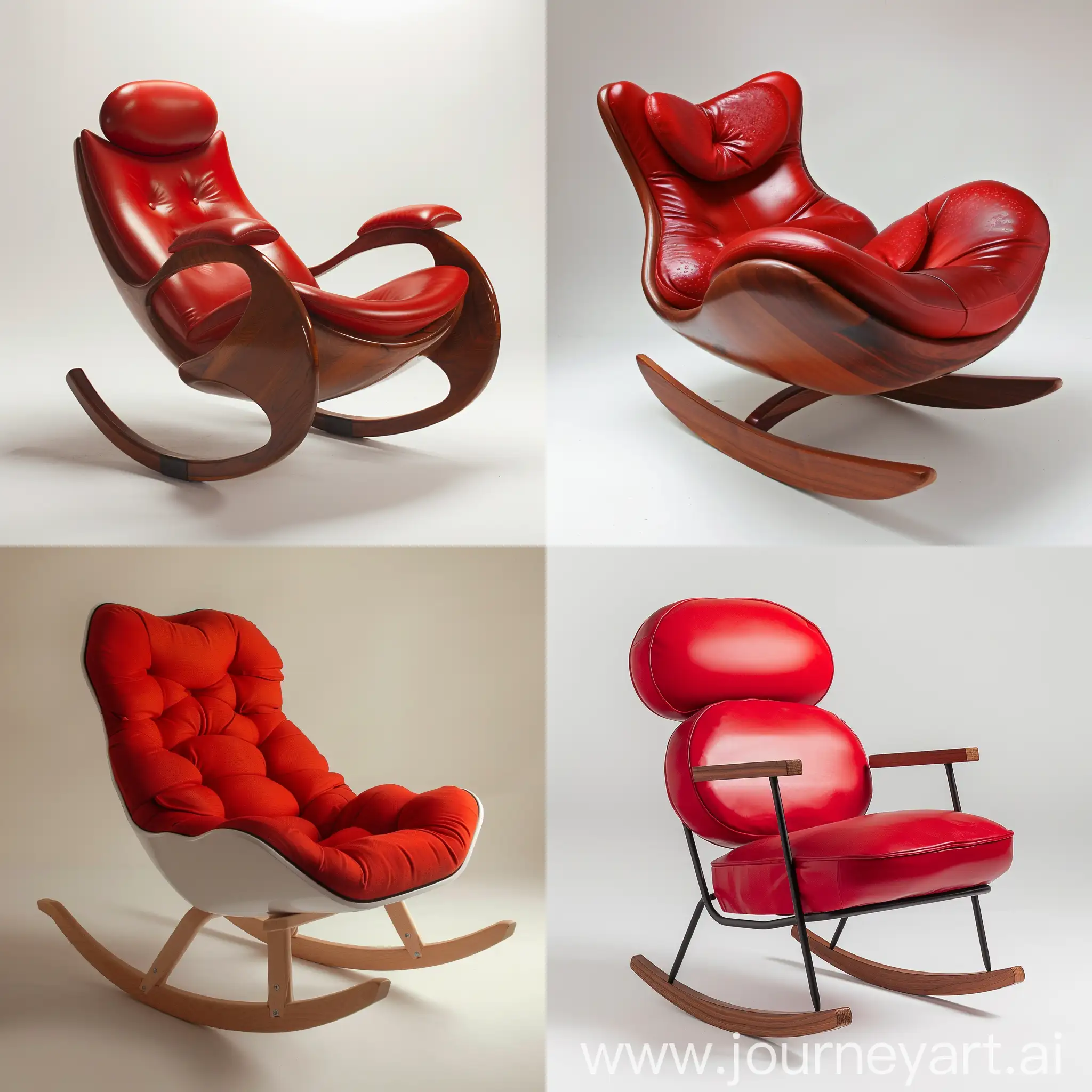 以红细胞模型为参考，品质、高级感、舒适、现代、简约摇椅