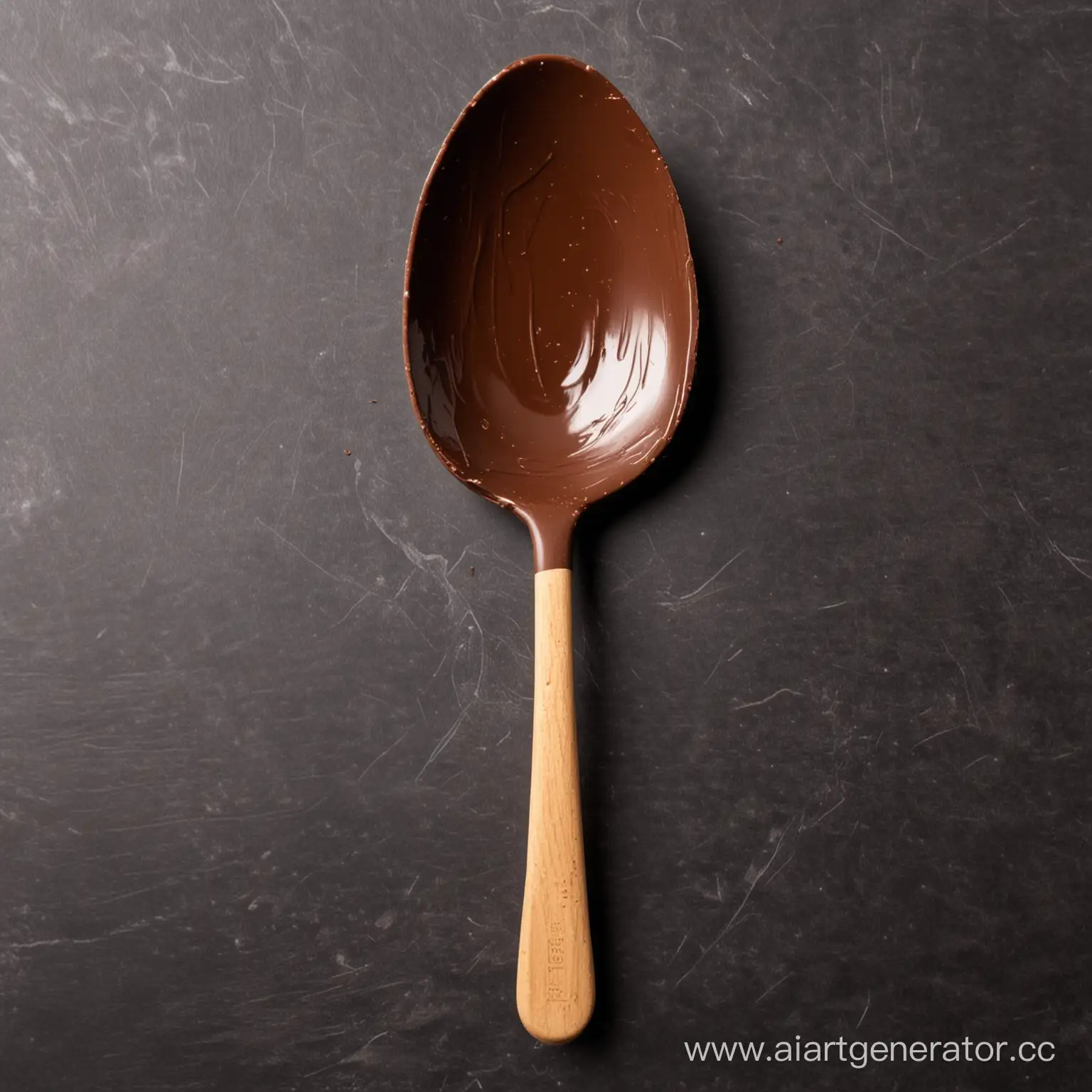 Delicious-Chocolate-Spoon-from-a-Front-View