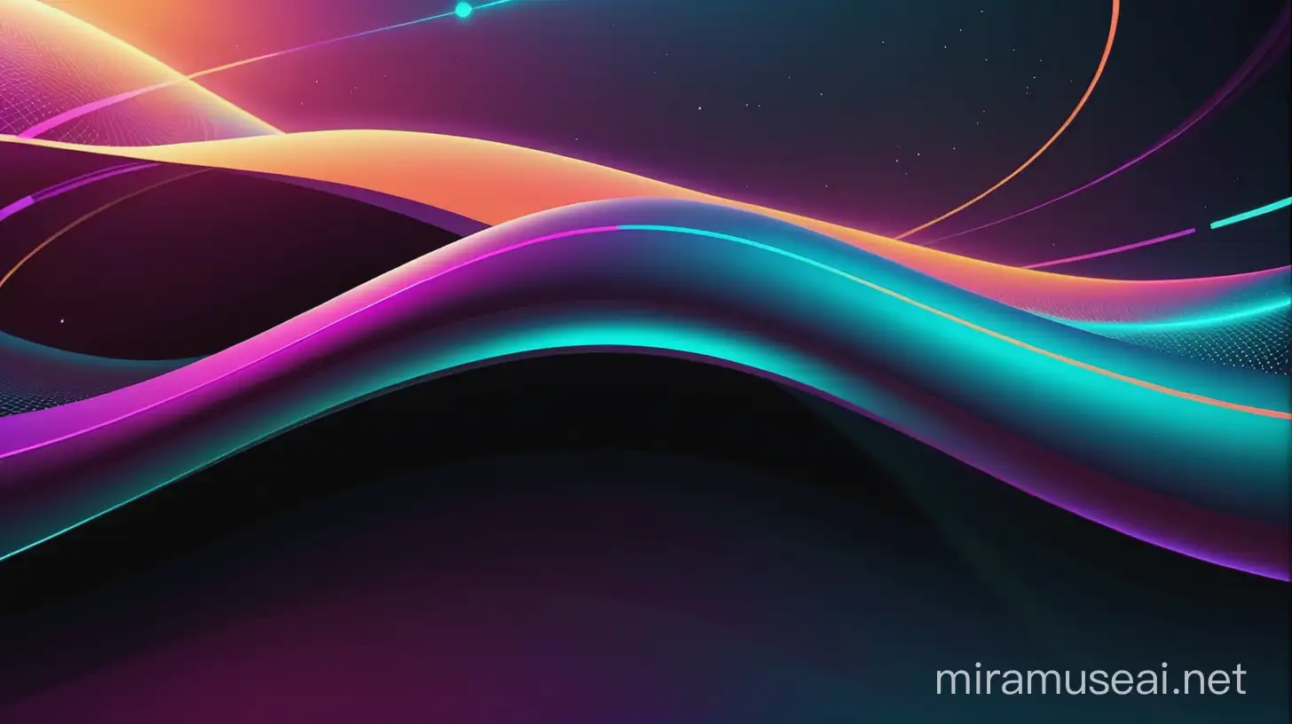 Abstract Futuristic Time Travel Background with Mesh Gradients
