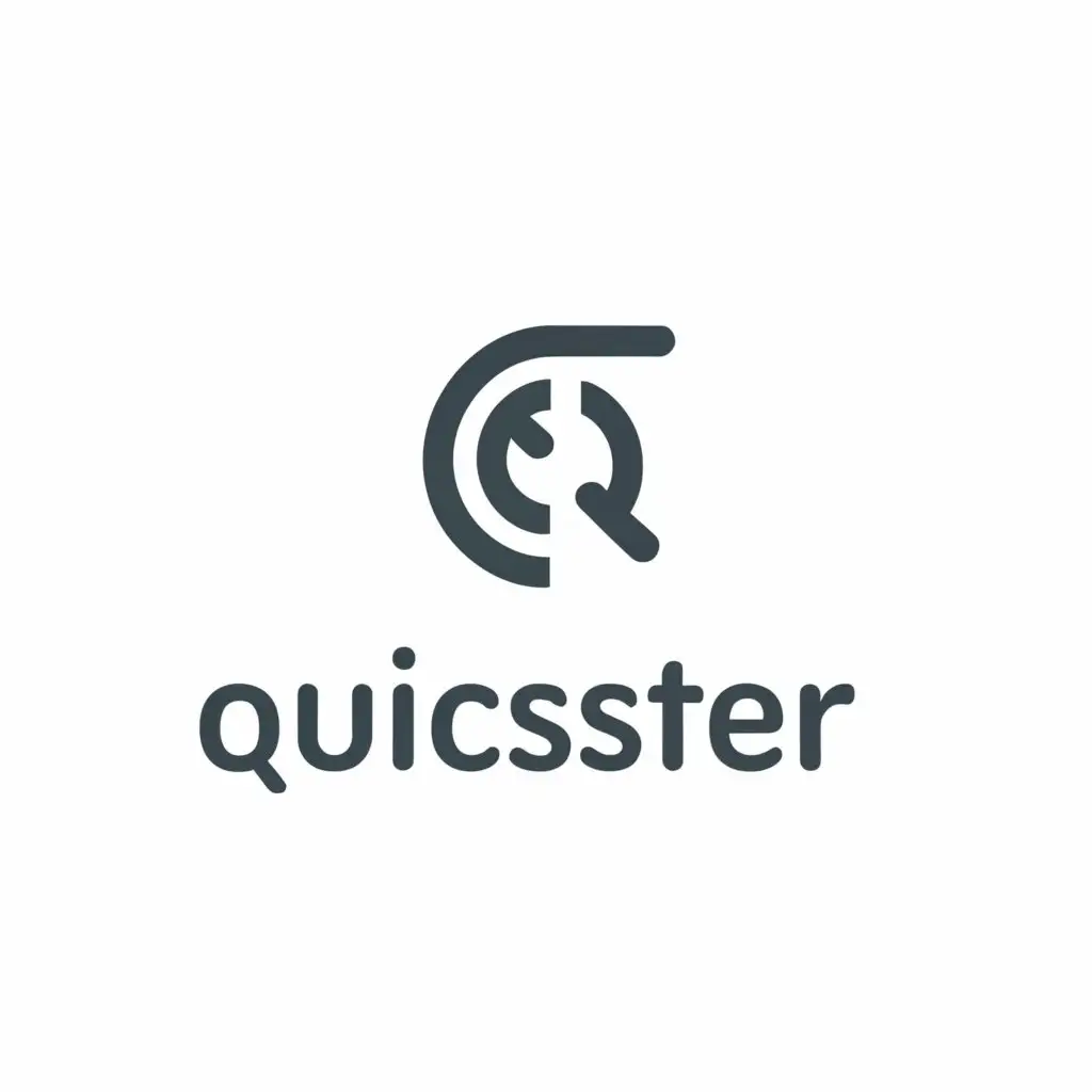 a logo design,with the text "Quicster", main symbol:Q,complex,be used in Education industry,clear background