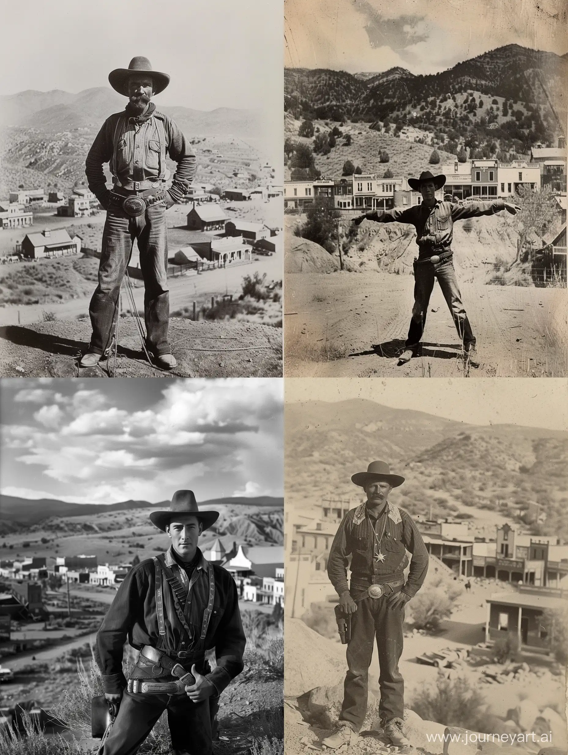 Cowboy-Portrait-in-Wild-West-Town