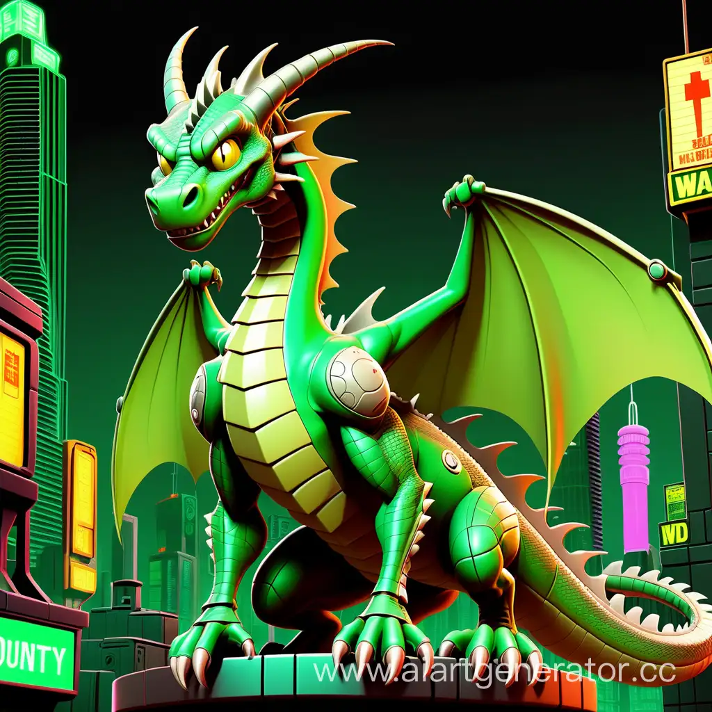 Cyberpunk-Night-City-Wanted-Poster-Green-Dragon-with-Body-Implants