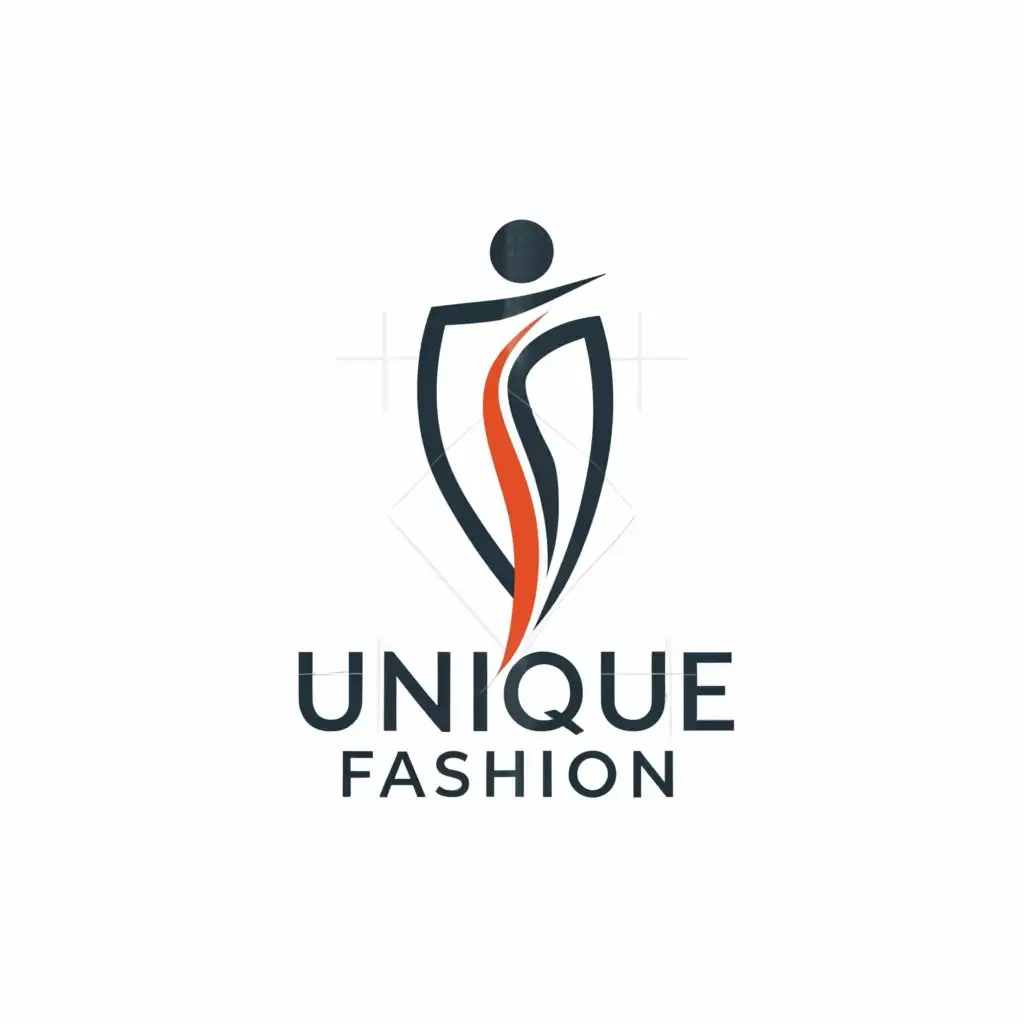 a logo design,with the text "Unique Fashion", main symbol:Fashion,Moderate,be used in Technology industry,clear background