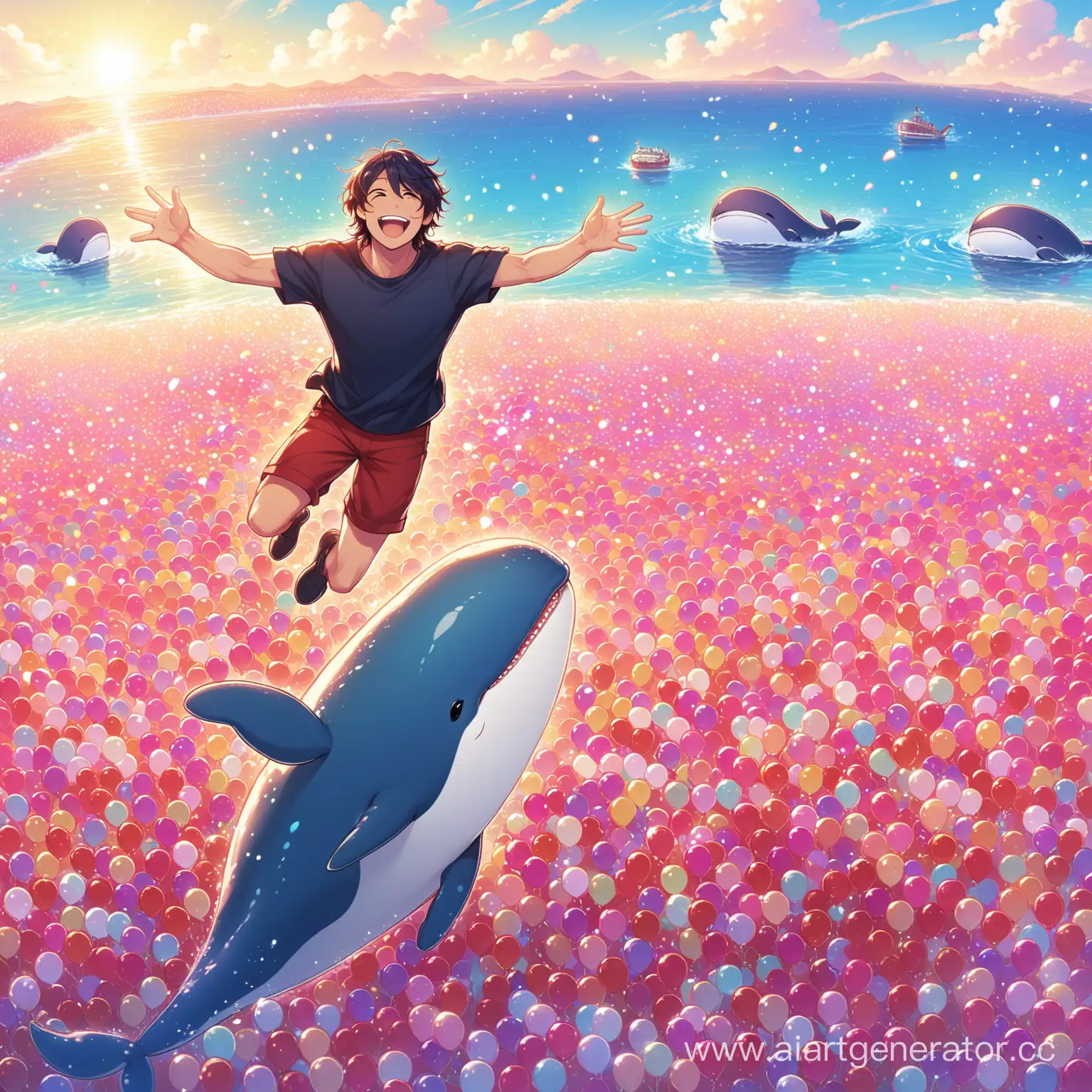 Keith who is beloved, a guy-whale who is totally happy and beloved by thousands people
